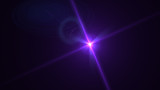 Bright purple lense flare
