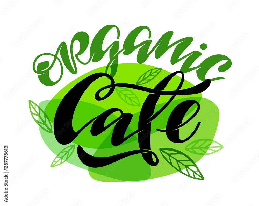 Fototapeta premium Cute hand drawn doodle kitchen lettering logo art - cafe, menu, dessert. Template poster banner art style