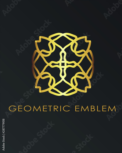 Luxury geometric logo