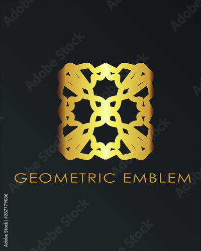 Luxury geometric logo