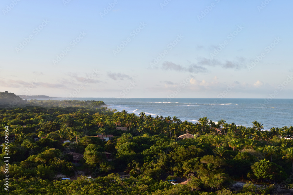 Coastline overview of Trancoso beach