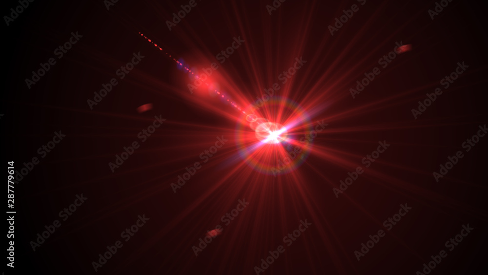 Bright red lense flare Bright red lense flare