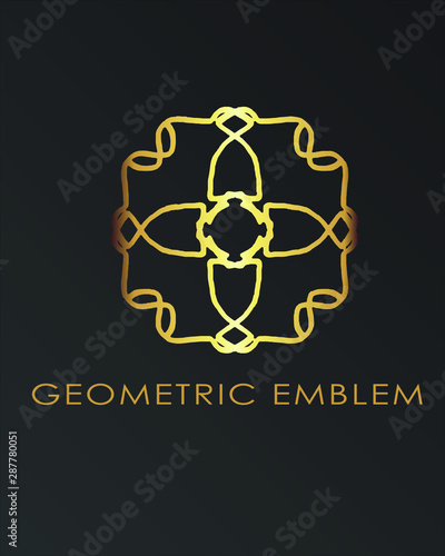 Luxury geometric logo