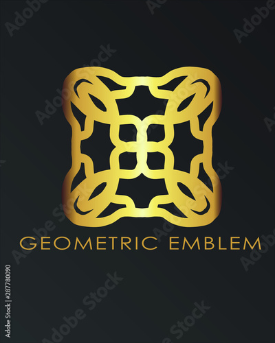 Luxury geometric logo