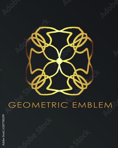 Luxury geometric logo