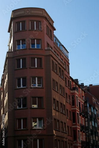 Facade of a building in Bilbao