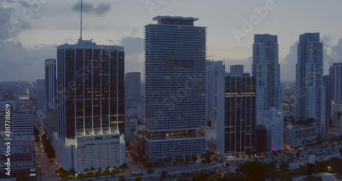 Downtown Miami at Night, Florida