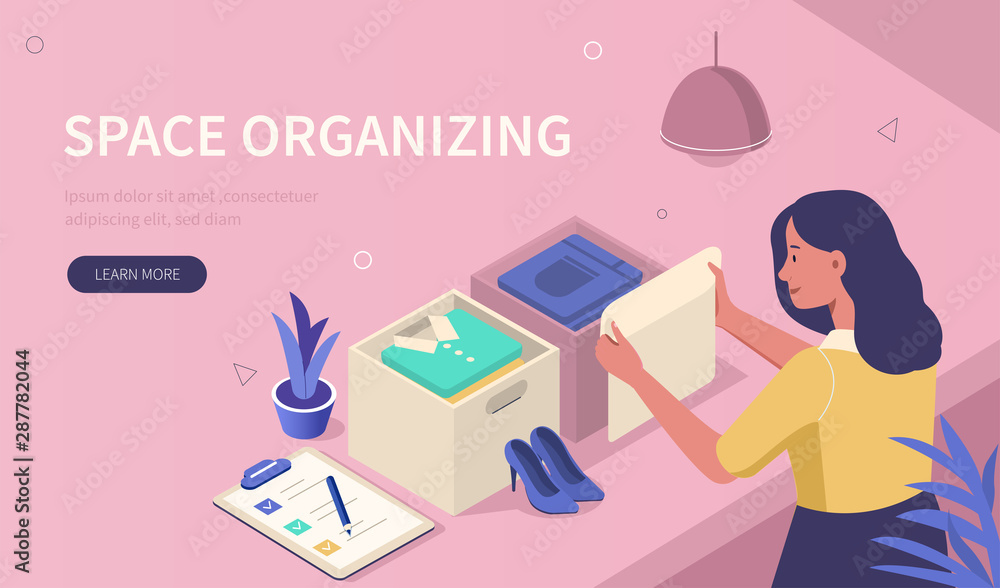 space organizing Stock Vector | Adobe Stock