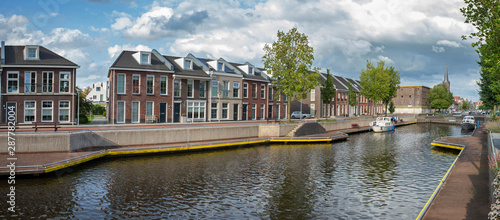 Steenwijk Overijssel Netherlands. Canal panorama photo