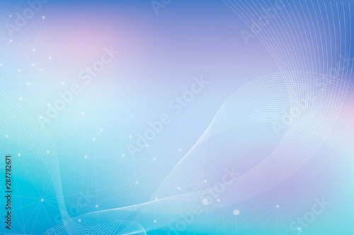 Obraz na plátně Geometry, positive and hexagon symbols Medical concept background