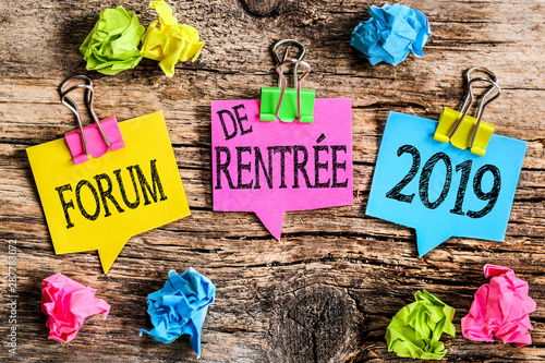 post it : forum de la rentrée 2019