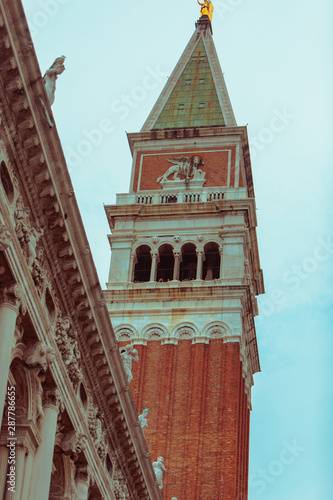 bell tower saint marks campanile in italy venice