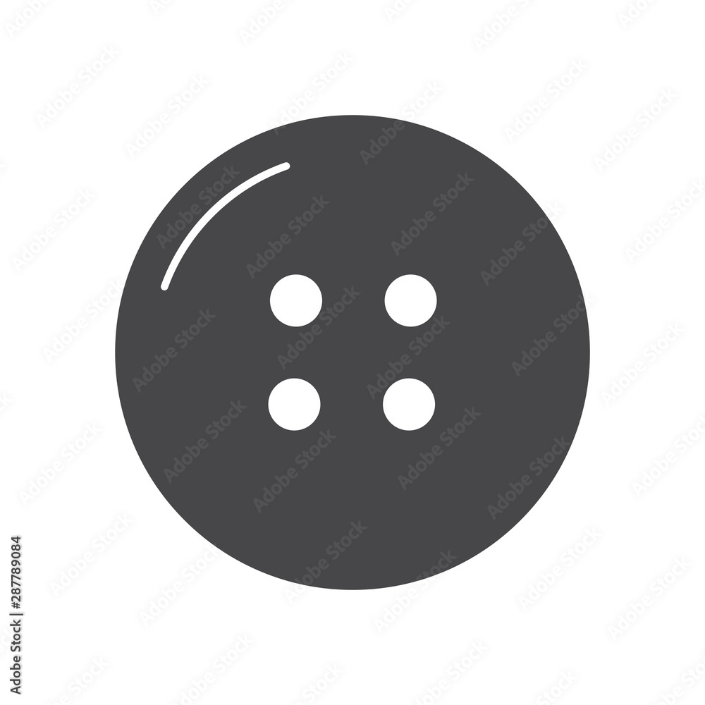 Clothes button vector icon, simple sign for web site and mobile app. Clothes button vector icon, simple sign for web site and mobile app.