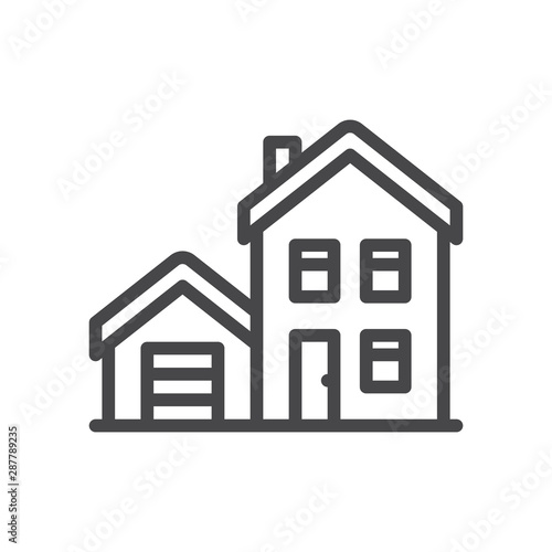 House vector icon, simple sign for web site and mobile app.