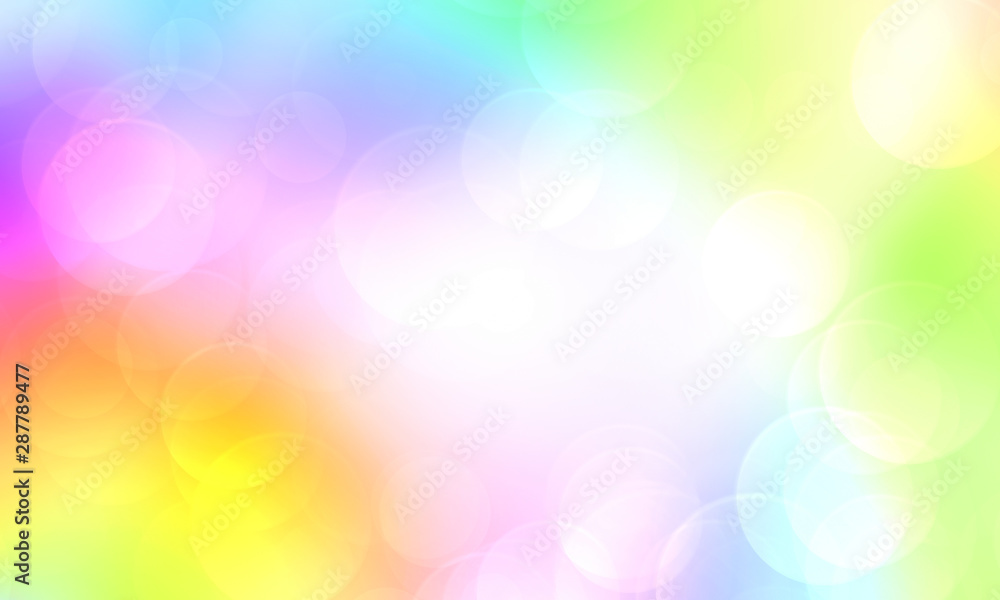 Abstract colorful background blur with bokeh