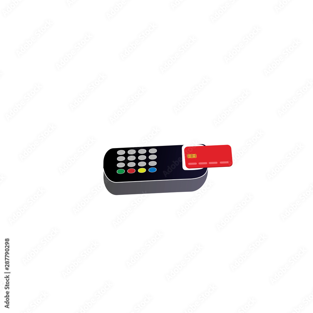 Payment by credit card. Electronic payment. Vector illustration Payment by credit card. Electronic payment. Vector illustration