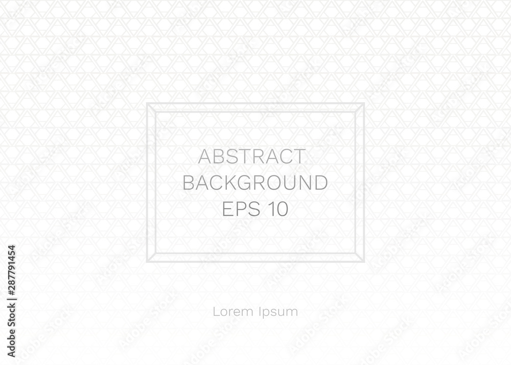 Vector illustration of grey-white abstract geometric background. Innovation backdrop with square empty space for your text. Creative minimal design template. Seamless pattern in eps10 file. Vector illustration of grey-white abstract geometric background. Innovation backdrop with square empty space for your text. Creative minimal design template. Seamless pattern in eps10 file.