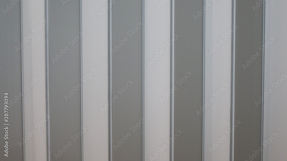 White plastic wall in the room. White plastic wall in the room.