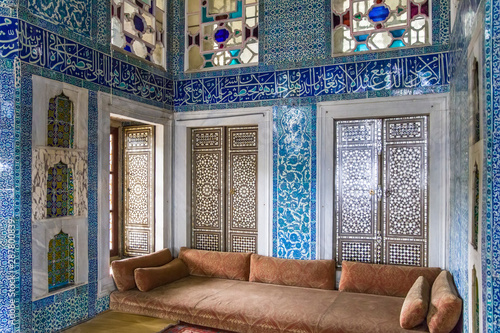 Fotografi Interior of the Topkapi palace in Istanbul, Turkey