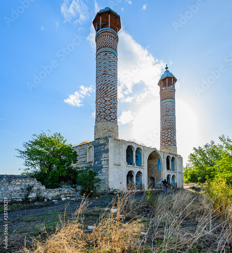 Agdam mosque in Nagorno Karabakh photo