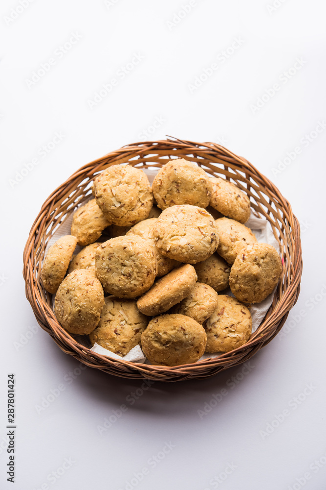 Nan khatai or Nankhatai is an authentic Indian sweet and savory eggless cookie loaded with dry fruits Nan khatai or Nankhatai is an authentic Indian sweet and savory eggless cookie loaded with dry fruits