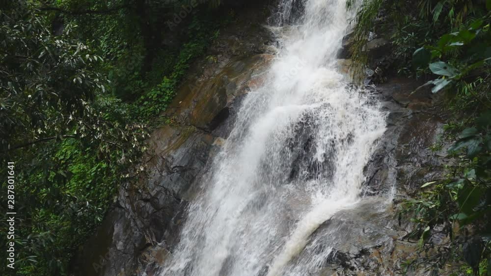 Slow Motion Waterfall. Flowing over rock in Chiang Mai. Thailand. Slow Motion Waterfall. Flowing over rock in Chiang Mai. Thailand.