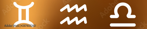Luftsternzeichen Symbol Set