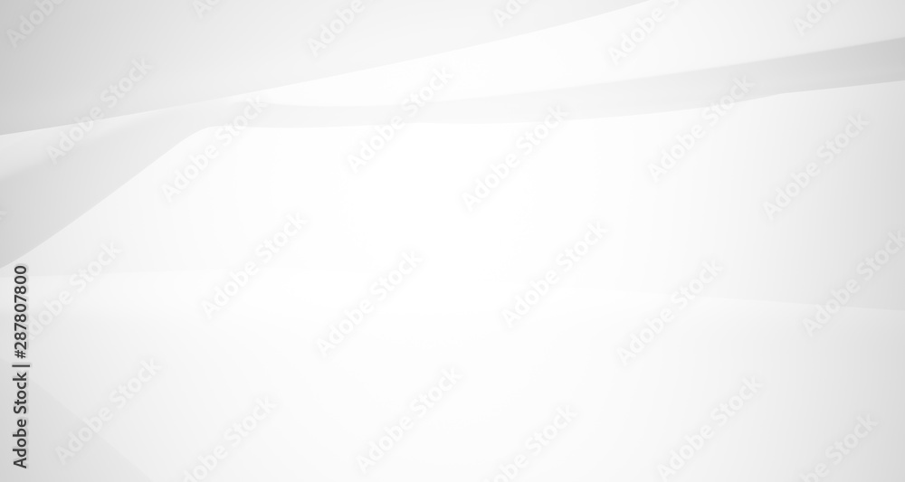 White smooth abstract architectural background. 3D illustration and rendering White smooth abstract architectural background. 3D illustration and rendering