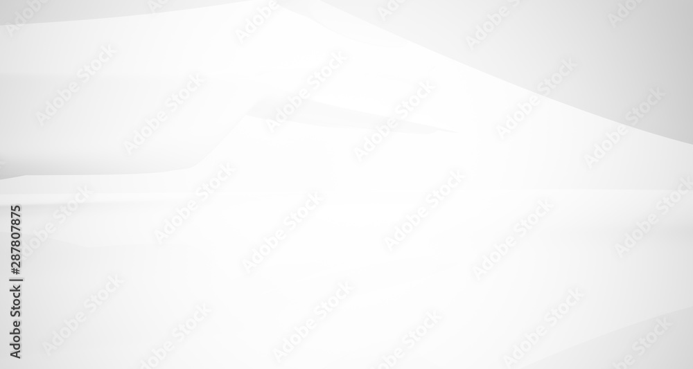 White smooth abstract architectural background. 3D illustration and rendering White smooth abstract architectural background. 3D illustration and rendering