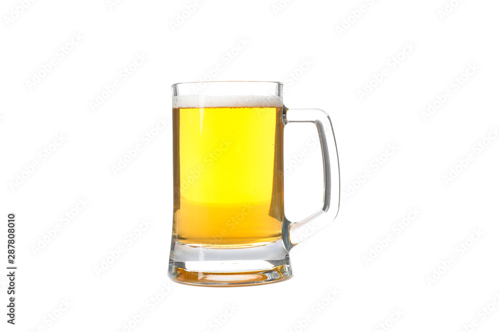 Glass of beer isolated on white background Glass of beer isolated on white background