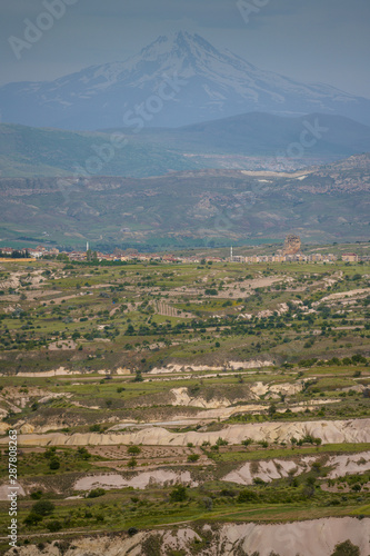 Beautiful mountain, Goreme town in Cappadocia, Turkey