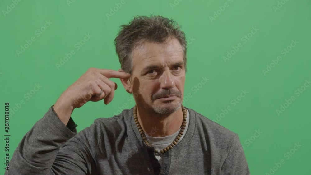 Adult Man Telling The Viewer That Something Crazy Is Going On Adult Man Telling The Viewer That Something Crazy Is Going On