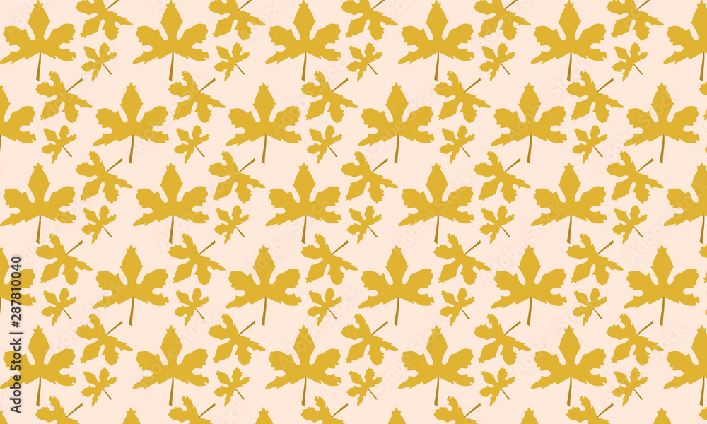 Autumn leaves pattern background