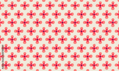Cute flowers floral pattern background 