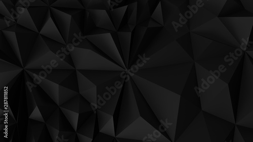Low poly Black abstract backround