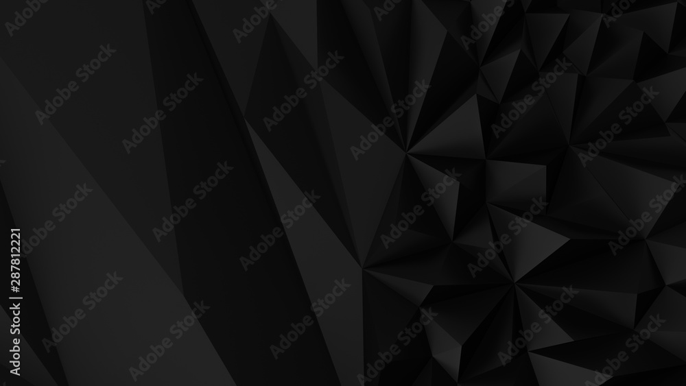 Low poly Black abstract backround Low poly Black abstract backround