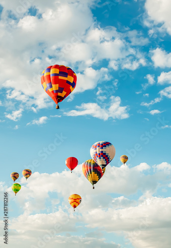 hot air balloons in the sky