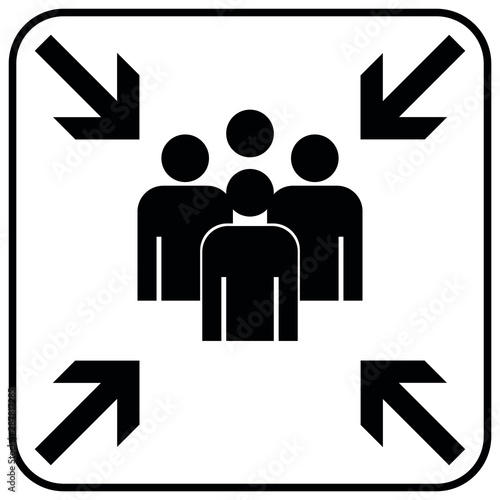 Sammelplatz Schild