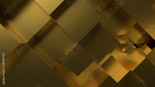 Hi-tech abstract gold background.