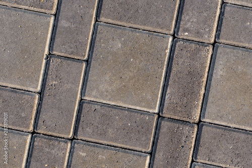 Mosaic pavers stones of small stones