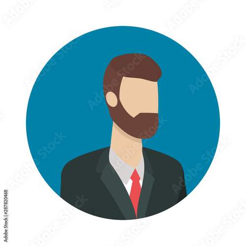 Businessman avatar cartoon design