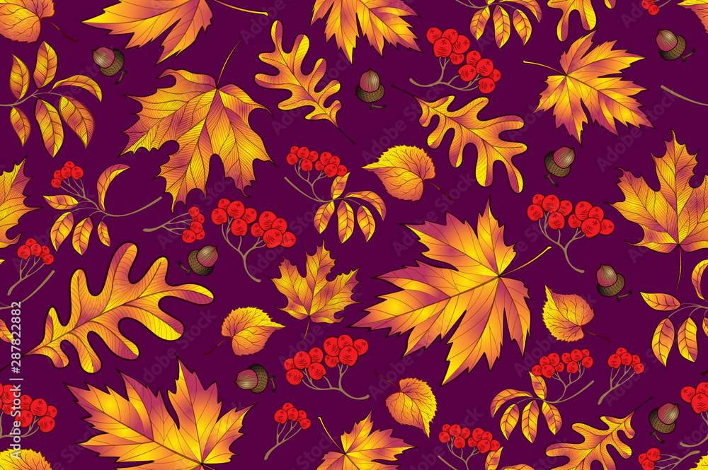 seamless pattern with leaves seamless pattern with leaves