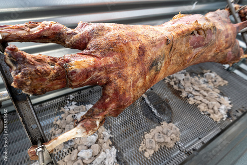 Lamb on a spit