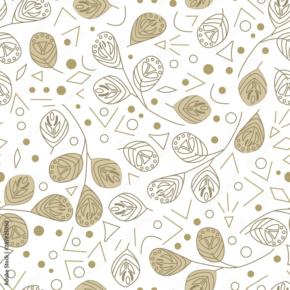 ПечатьEucalyptus branch abstract. Minimalistic, botanical sketch of a tattoo. Native american pattern. Pattern in the autumn style. ПечатьEucalyptus branch abstract. Minimalistic, botanical sketch of a tattoo. Native american pattern. Pattern in the autumn style.