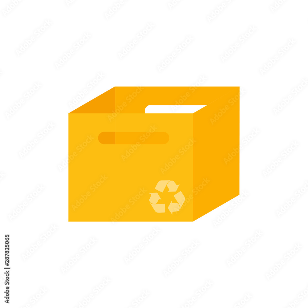 Isolated recycle brown box packaging Isolated recycle brown box packaging