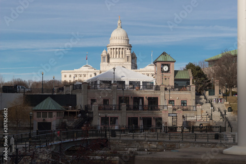  View of Rhode Island State House from Waterplace park photo