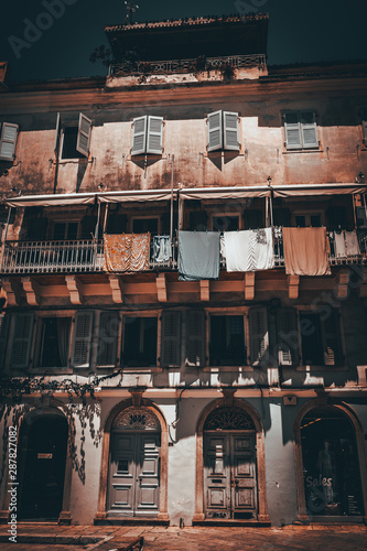 Old Town of Corfu in Moody light