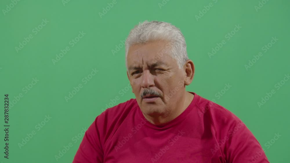 Adult Man Pimple Popping Looking At The Camera Adult Man Pimple Popping Looking At The Camera