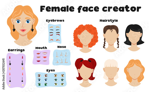 Female Face Creator Set