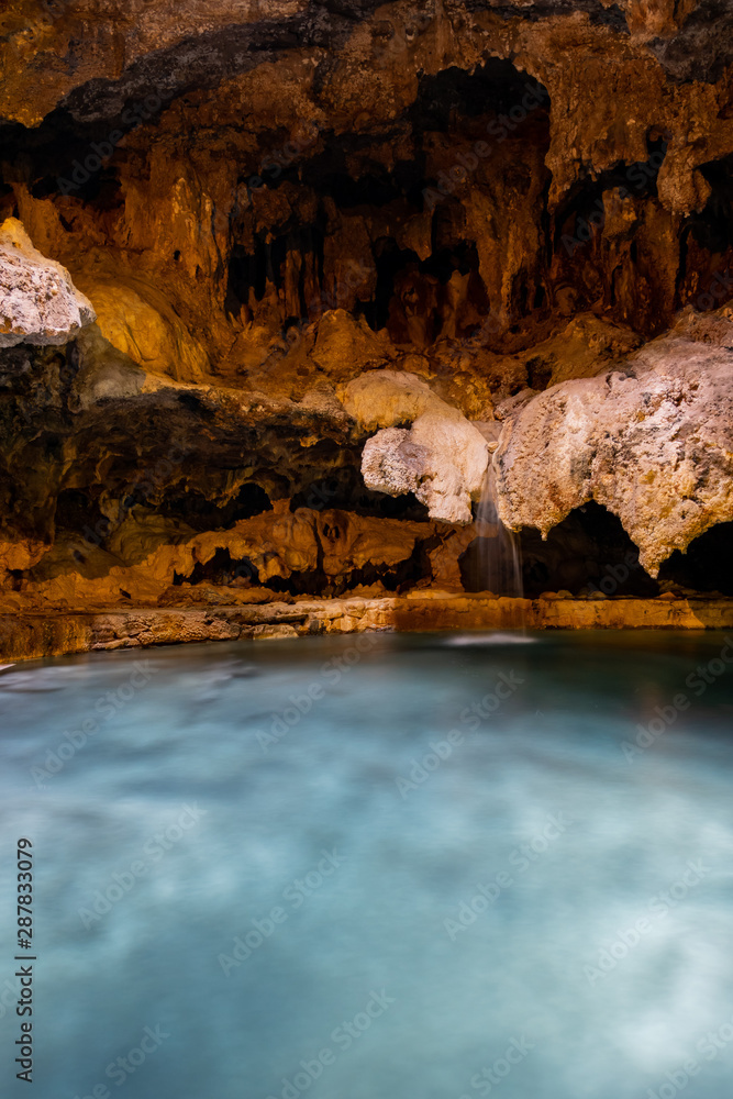 Beautiful Stalactite in the Cave and Basin National Historic Site Beautiful Stalactite in the Cave and Basin National Historic Site